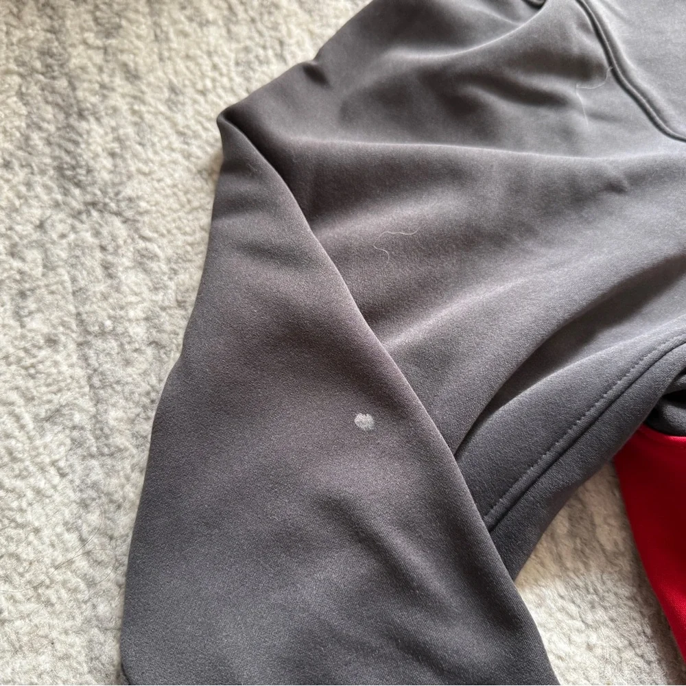 The North Face Red and Charcoal Jacket